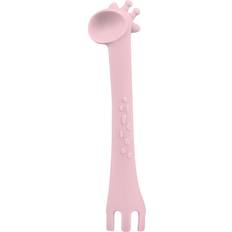 Viola Posate per Bambini Kikkaboo Cucciaio*silicone Giraffa Rosa