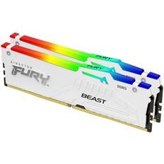 RAM minne Kingston Fury Beast RGB White DDR5 6000MHz 2x16GB ECC (KF560C30BWEAK2-32)