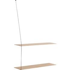 Woud Stedge Shelf L60 Matt White Oak Wandregal