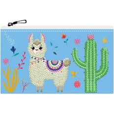 Mehrfarbig Diamond Paintings Diamond Dotz Llama Party Zipper Pouch