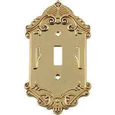 Electrical Accessories Nostalgic Warehouse Brass 1-Gang Toggle Wall Plate 1-Pack