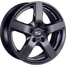 17" - 5/112 - Alloy Rim Car Rims MSW 55 Alloy Wheels in Matt Dark Grey Set of 4 17x7.5 Inch ET52 5x112 PCD 66.56mm Centre Bore