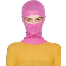 Damen - Rosa Balaklavas Rick Owens Ribbed Balaclava Hot UNI