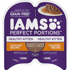 IAMS Cat Pets IAMS Perfect Portions Healthy Kitten Cuts Gravy Chicken Recipe