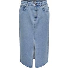 XS Skirts Only Bianca Midi Skirt - Blue/Light Blue Denim