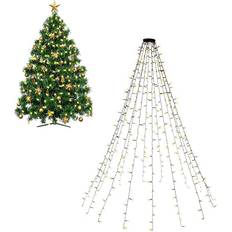 Goobay LED String Lights with Ring Black Luci dell'Albero di Natale 400 Lampade