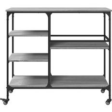 vidaXL Sonoma Grey Carrello Tavolo 45x100cm