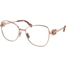 Miu Miu Dam Glasögon Miu Miu MU50XV ZVF1O1 Guldiga Endast Båge Kvinna