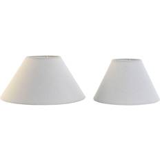 Linen Shades Home ESPRIT Linen Metal Lamp Set 45 x 45 x 21 cm 2 Units Shade ∅ 45cm