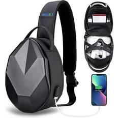 DIGIGUARD Carrying Case for Oculus Quest 2, Hard Crossbody Travel Bag for Meta Quest 2 Gaming Headset and Controllers Accessories, VR Storage with Portable