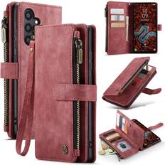 CaseMe For Samsung Galaxy S24 5G C30 Card Slots Zipper Wallet Leather Phone