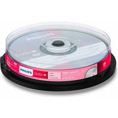 Philips 10 rohlinge dvd-r 4,7gb 16x spindel 4,7 GB