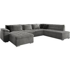 Dako Grå Hjørnesovesofa 4-Seters Sofa