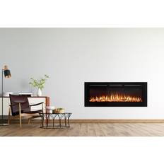 Adam Electric Fireplaces Adam Orlando Inset Wall Mounted Electric Fire, 50 Inch Not Specified