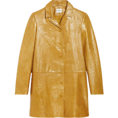 Leather Jackets - Yellow Claudie Pierlot Long Jacket - Pale Yellow
