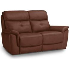 Leathers Sofas on sale Oak Furnitureland Virgo Chestnut 2 Sofa