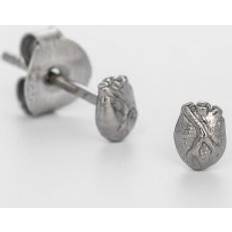 Bjørg Björg Jewellery Örhängen Anatomiskt Hjärta Mini Svart