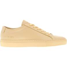 Common Projects Sko Common Projects Gule Lær Sneakers, Laget Italia Yellow