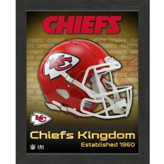 Kansas City Chiefs NFL Helmet Frame Logo Bild 28x23cm
