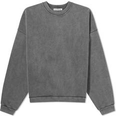 Acne Studios Pullover Acne Studios Akne Gray Logo Patch Sweatshirt - Black