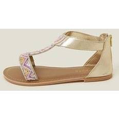 Purple Sandals Accessorize Girls Diamond Beaded Sandals Lilac, Light Purple, Younger
