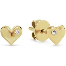 Stud Earrings - Gold/Transparent