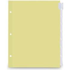 Beige Desktop Organizers & Storage Universal Insertable Tab Index 11x 8.5 6-pack