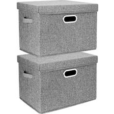 Cotton Storage Boxes Mascot Pack Large with Lid Cube Storage Box