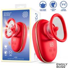 Engily Ross Engily Ross Lizer Vacuum Pump Licking Stimulator with Vibrations Red