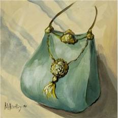 Green Posters BrainBoosters Purse Green Print Harriet Nordby Poster