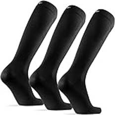 Knee-High Bamboo Dress Socks 3 Pack - Black