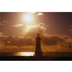 Natural Posters BrainBoosters Sunset At Yaquina Head Lighthouse Oregon United Poster