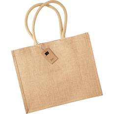 Natural Totes & Shopping Bags Westford Mill One Size, Natural Classic Jute Shopper Bag