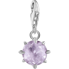 Thomas Sabo Charm Club Birthstone June Charm - Silver/Amethyst/Transparent