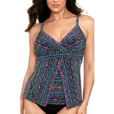 Blue Tankinis Miraclesuit Stitch It Cleo Tankini Top in Blue