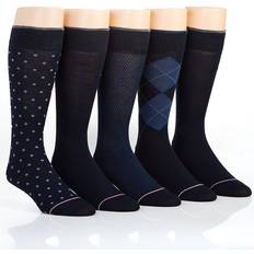 Tommy Hilfiger Socks Tommy Hilfiger Men's 5-Pk. Assorted Printed Crew Socks Classic Navy