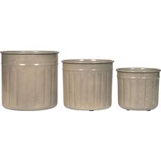 A Lot Decoration Kruka Flowery Greige 3-Pack