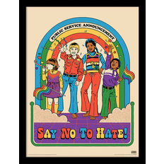 Steven Rhodes Steven Rhodes Say No To Hate Print Framed Art