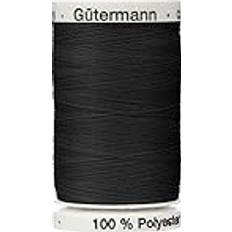 Gutermann Svart färg 000 topp sömnad tråd extra stark tjock polyester klädsel jeans denim knappstygn 1 x 30 meter spole