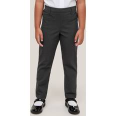 John Lewis Girls' Adjustable Waist Pull School Trousers, Grey