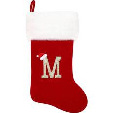 Velvet Stockings Tianfu 20Inch Christmas Red Velvet with Super Soft Plush Plush Cuff Christmas Stocking