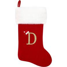 Velvet Stockings Tianfu 20Inch Christmas Red Velvet with Super Soft Plush Plush Cuff Christmas Stocking