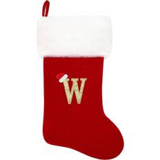 Velvet Stockings Tianfu 20Inch Christmas Red Velvet with Super Soft Plush Plush Cuff Christmas Stocking