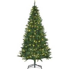 Homcom 6ft Prelit Artificial Decoration Christmas Tree