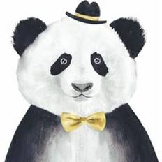 White Wall Decor Anaglypta Cuddly Panda Mural Wall Decor
