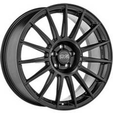 OZ Racing Superturismo Dakar Alloy Wheels In Matt Black Silver Lettering Set 4 22x9.5 Inch ET40 5x108 PCD, Black