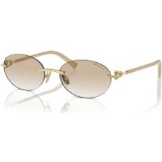 Tiffany TF3104D Women's Oval Sunglasses - Pale Gold