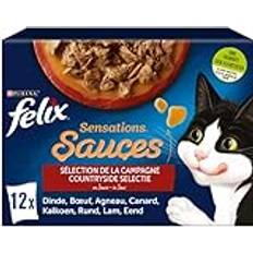 Felix Sensations köttsås kattmat 12X85G