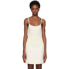 Cashmere Tank Tops Chloé Off-White Darted Camisole Lovely White