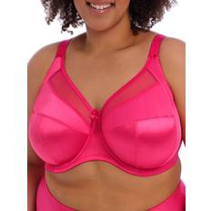 Goddess Keira Satin Side Support Bra Hot Pink